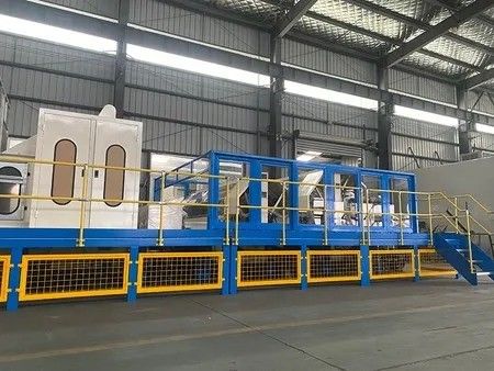 2000 mm 200 - 600 kg/h Máquina de cardar de alta velocidade Máquina de cardar de laboratório não tecida